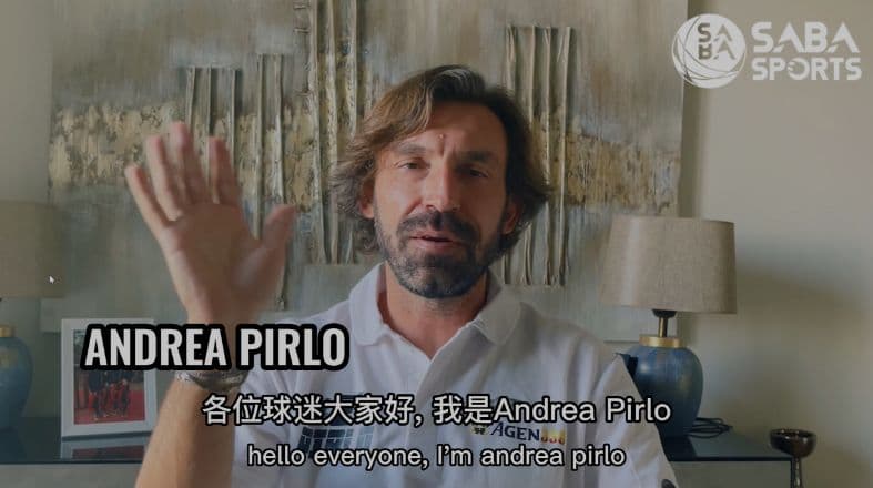 Andrea Pirlo endorsement video for Saba Sports